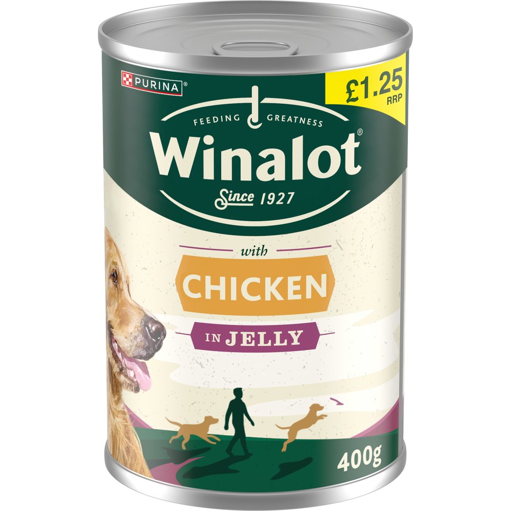 WINALOT Classics Morceaux en Gelée Poulet Aliment Humide pour Chien 400g