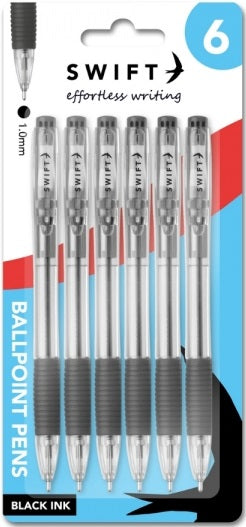 P3050 Retractable Ballpoint Pens 6pk