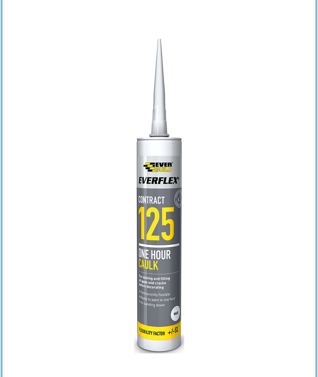 Everbuild One Hour Caulk 125 White 310ml
