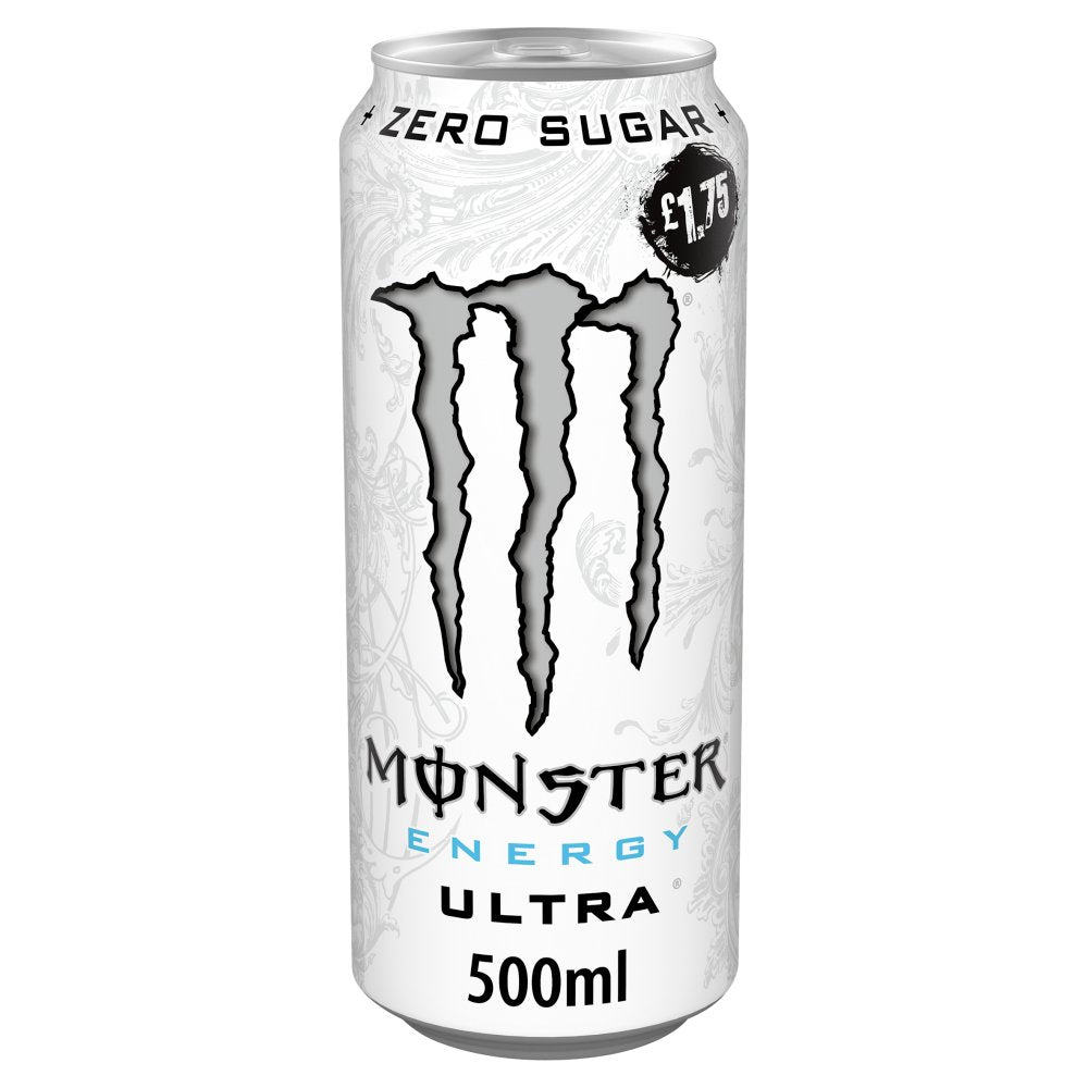 Boisson énergisante Monster Ultra sans sucre 500ml Prix conseillé £1.65