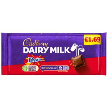 Cadbury Dairy Milk Daim Chocolat 120g