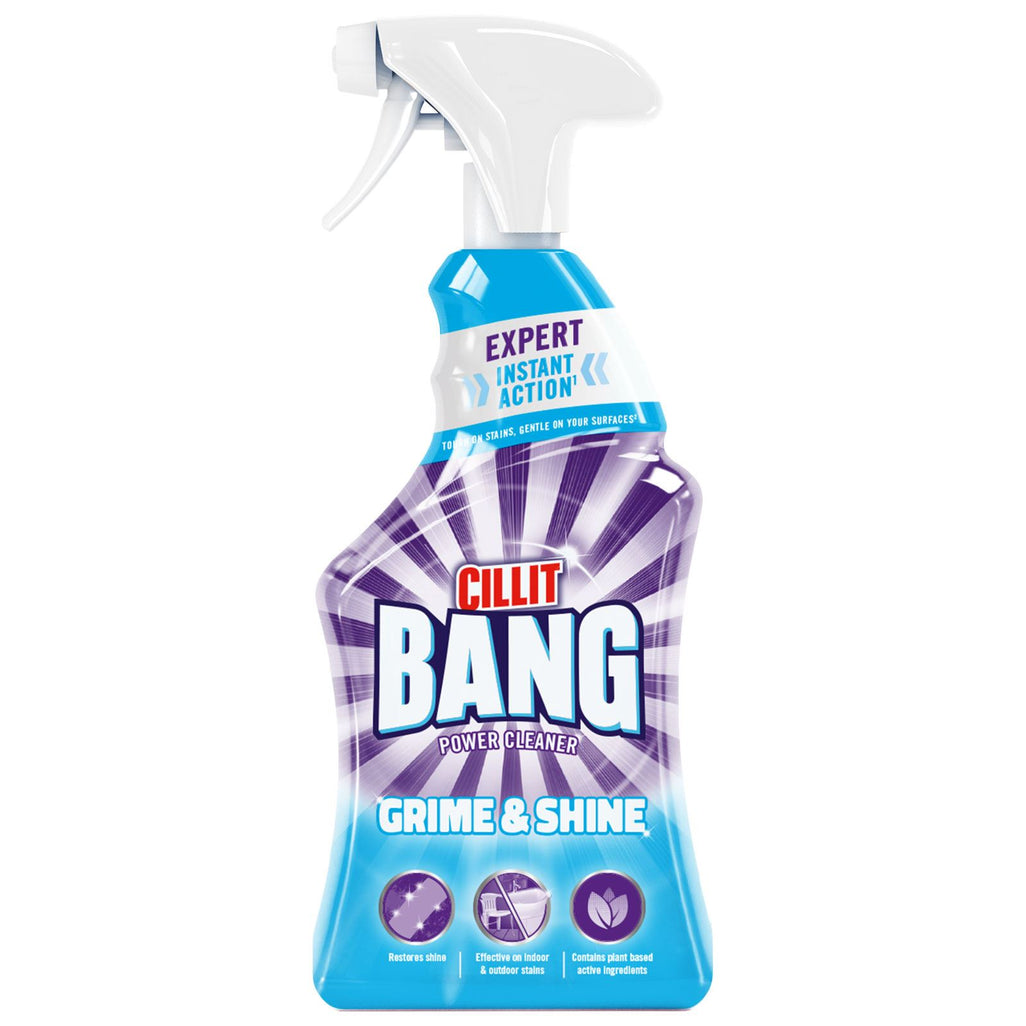 Cillit Bang Spray Crud et Brillance, Convient au Nettoyage des Surfaces Extérieures et Intérieures, 750ml