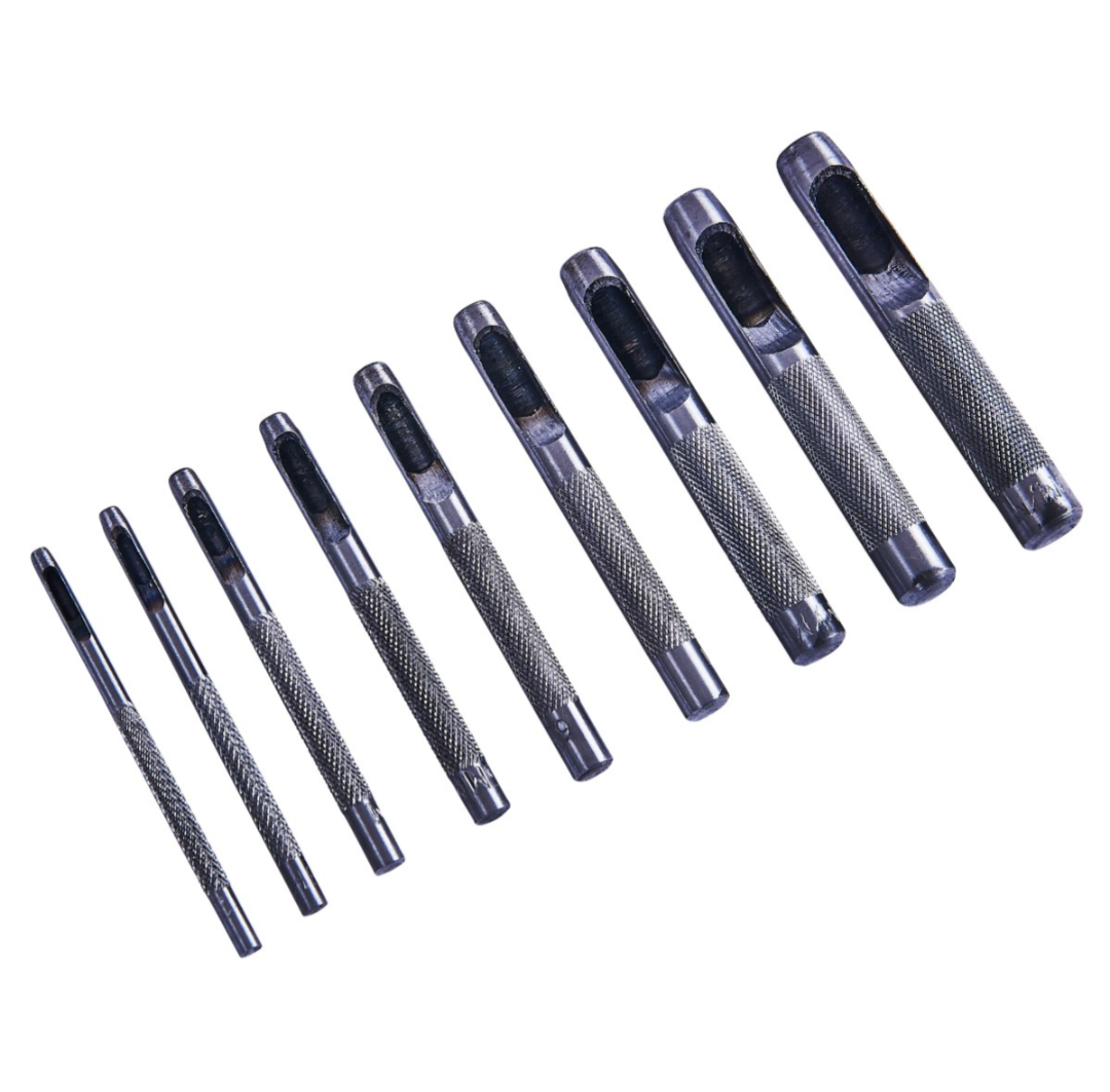 Amtech 9 Piece hollow punch set