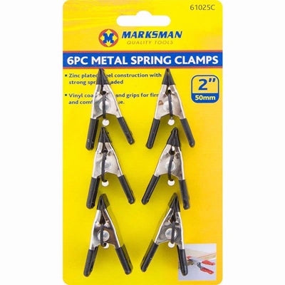 PINCES À RESSORT MÉTALLIQUES MARKSMAN 6pc 5cm