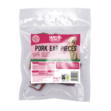 Munch & Crunch Pork Ear Pieces 80g