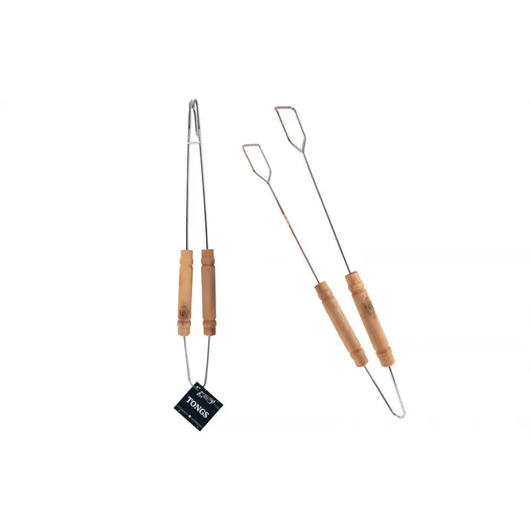PINCE À GRILLADE RSW 42.5CM AVEC MANCHES EN BOIS 1pc