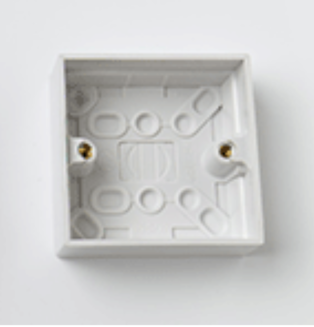 Moulded Surface Boxes, 1-Gang Light Switch Standard, 25mm