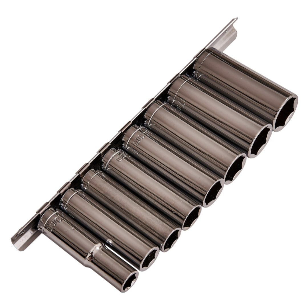 Jeu de 9 douilles longues Amtech 3/8 pouce