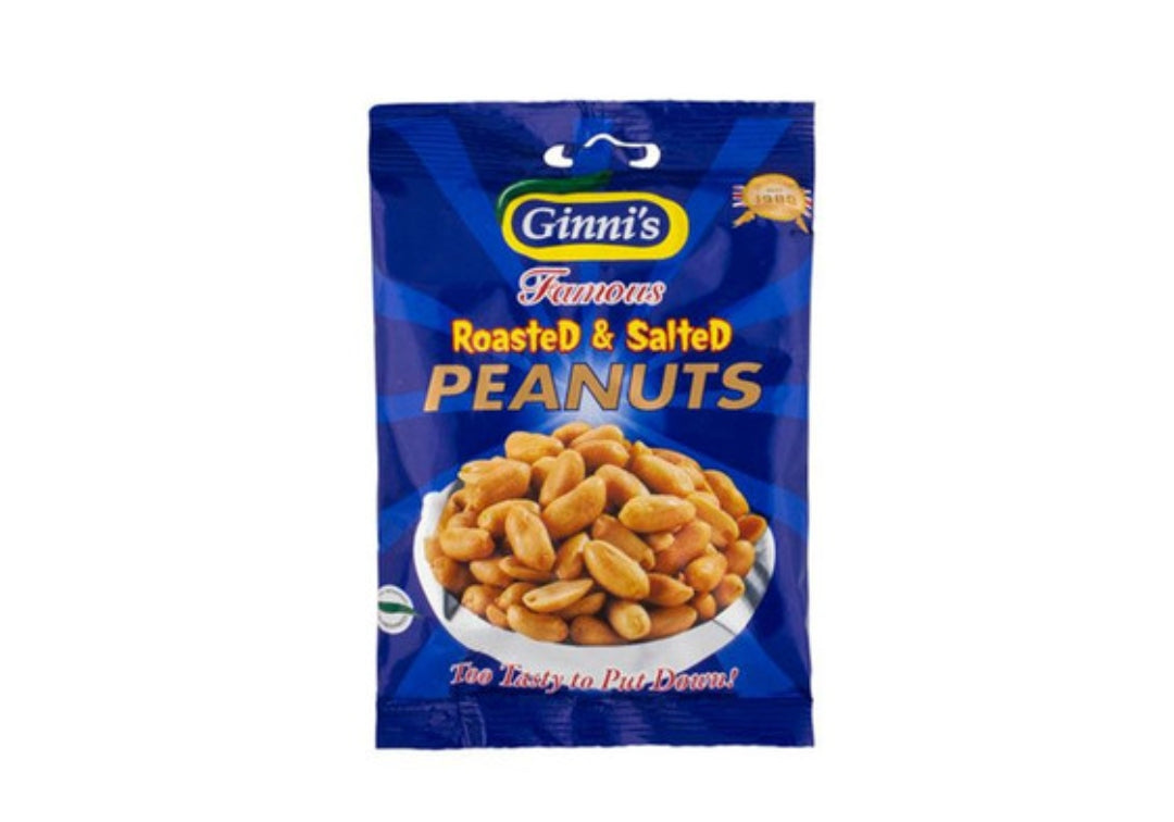 Ginni's Roasted & Salted Peanuts 90g