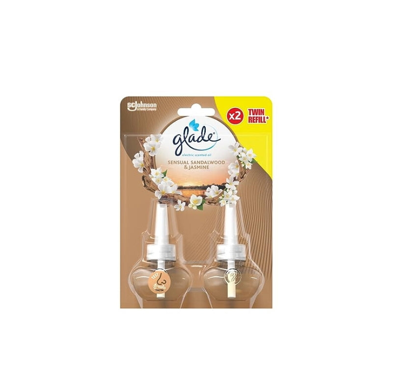 Recharge Glade Plug In DOUBLE 20 ml Bois de santal & Jasmin