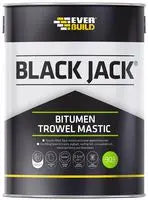 EVERBUILD Black Jack Bitumen Trowel Mastic, Black 1L