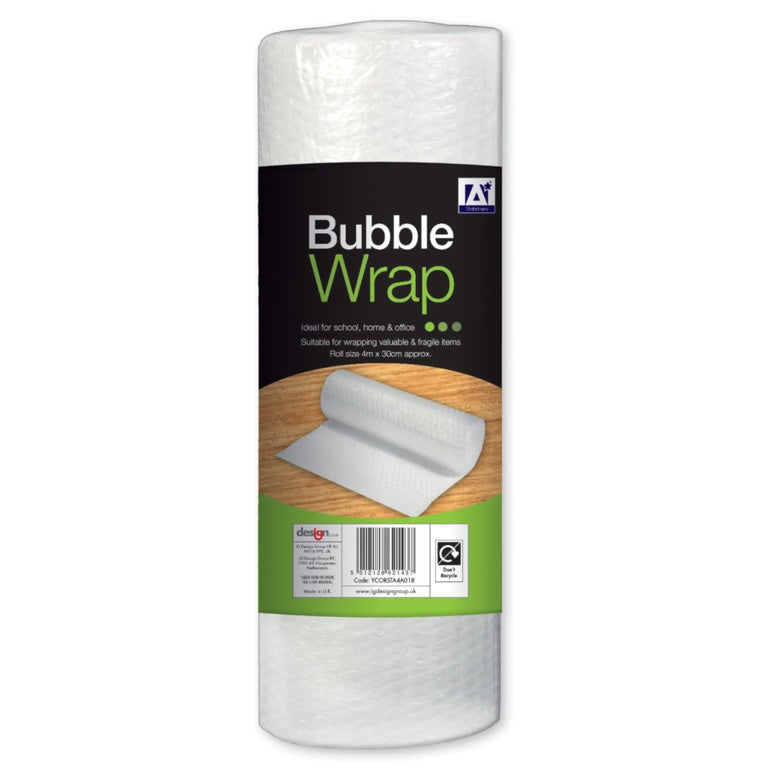I G Design Bubble Wrap Roll - 4m x 30cm