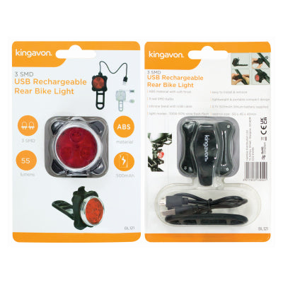 SMD USB RECHARGEABLE REAR BIKE LIGHT