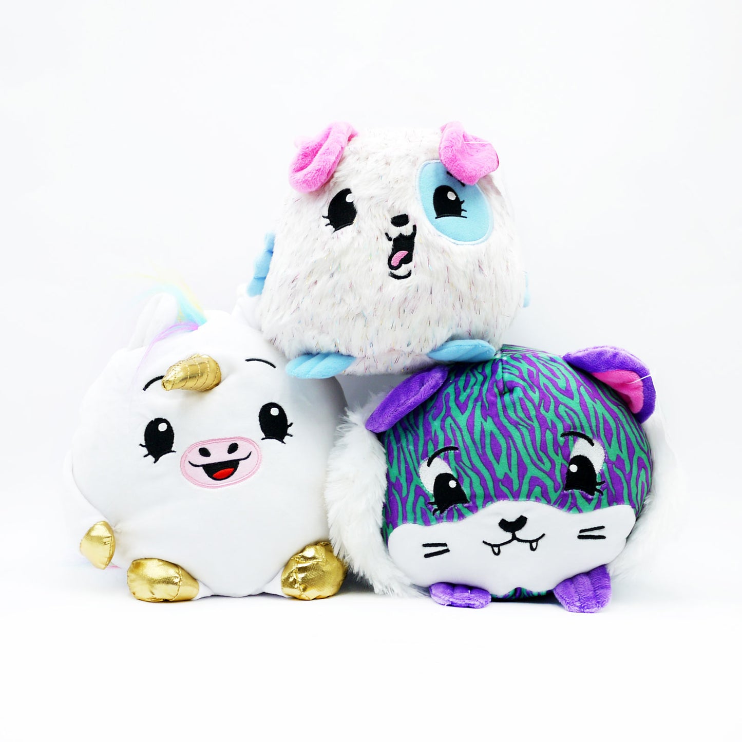 Balle en peluche animale - Jouet en peluche doux et câlin pour tous les âges Assorti