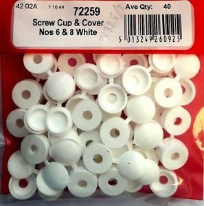 STAR PACK 30 COUPELLES ET COUVERCLES À VIS NOS 6 ET 8 BLANCS. 72259