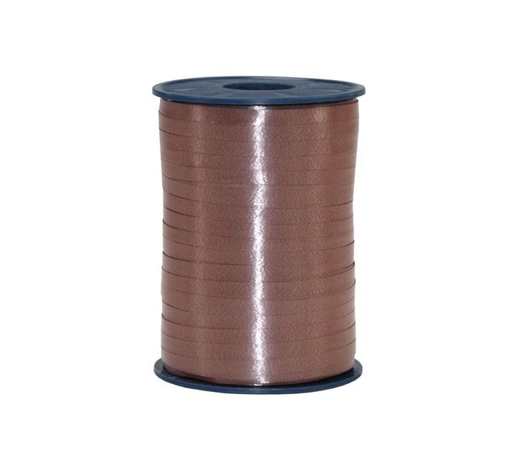 Prasent 500m x 5mm BROWN CURLING RIBBON