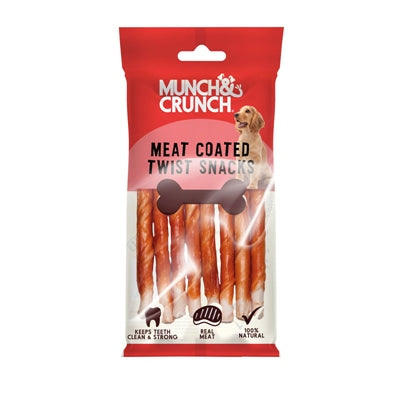 MUNCH & CRUNCH FRIANDISE POUR CHIEN BÂTONNETS TORSADÉS ENROBÉS DE BUFFLE
