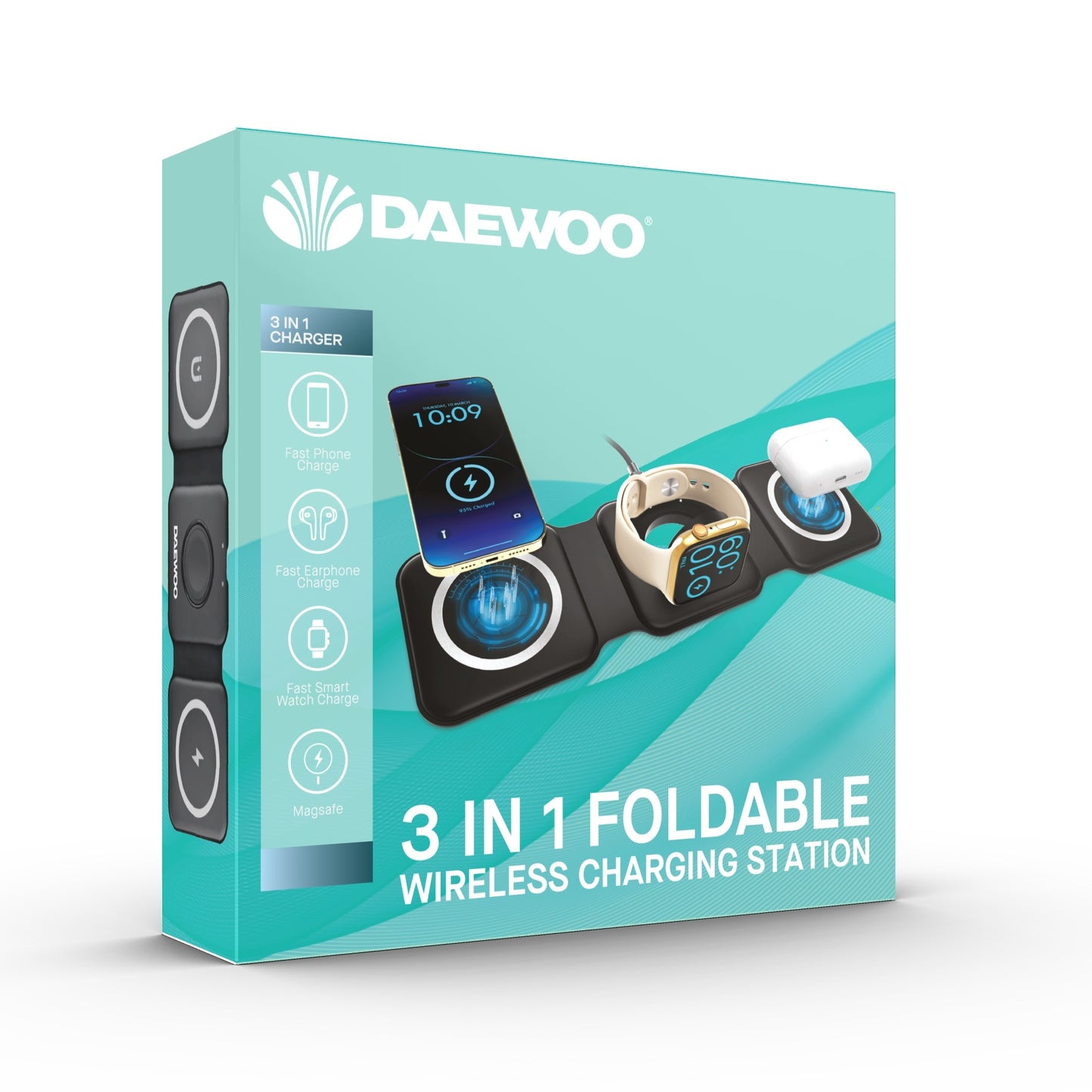 Daewoo 3 IN 1 FOLDABLE WIRELESS CHARGE