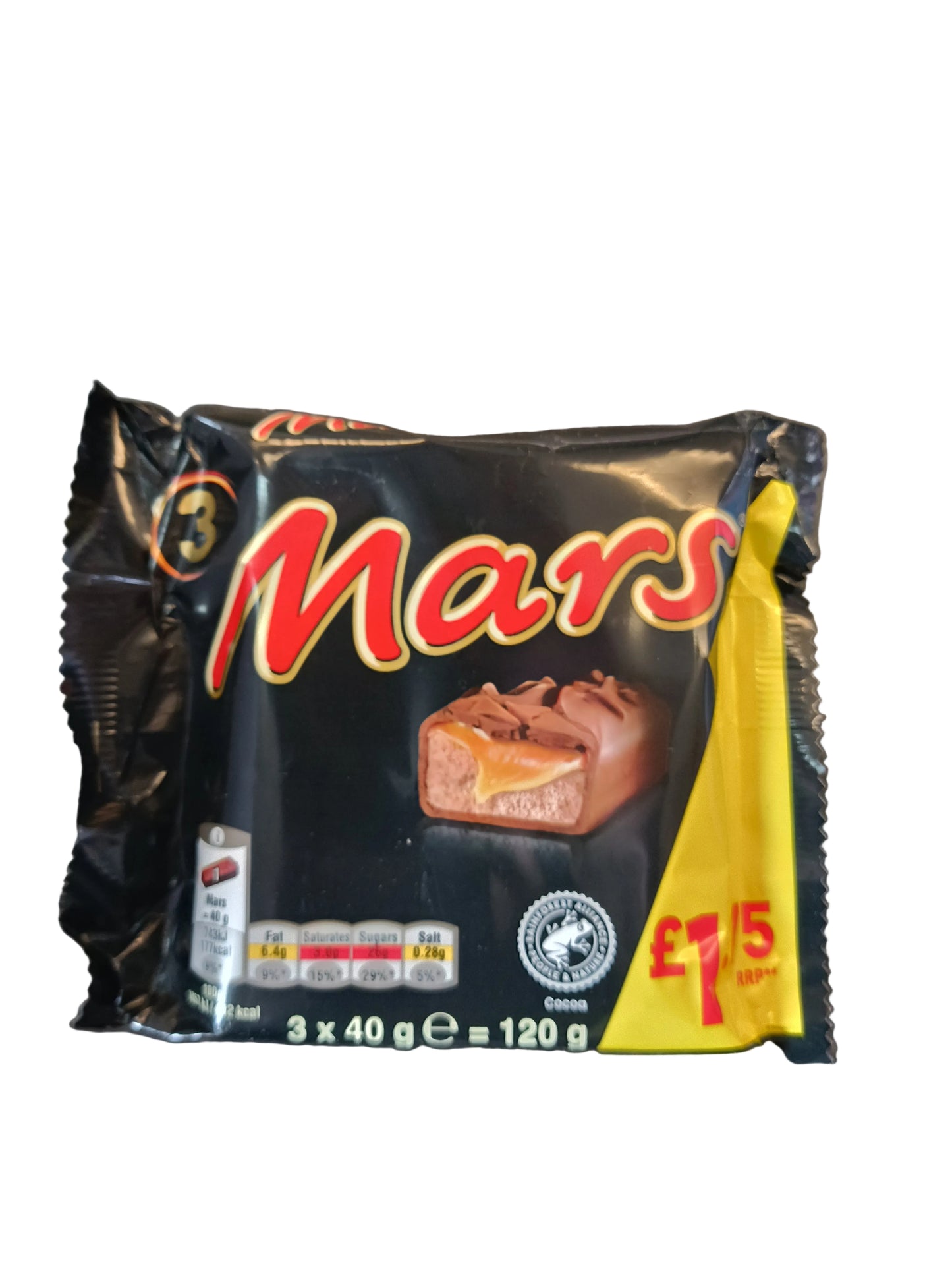 Mars Caramel, Nougat & Milk Chocolate Snack Bars Multipack £1.75 PMP 3 x 40g