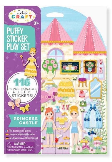 Kit créatif Puffy Sticker Monde fantastique Château de princesse