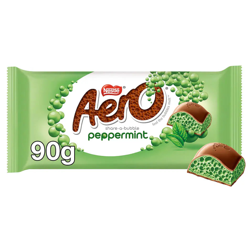 Aero Tablette à Partager Menthe Poivrée et Chocolat 90g