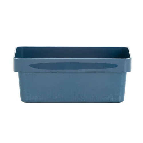 Panier de rangement Wham Studio Linen 7.01, 21 x 15 x 8 cm, bleu marine