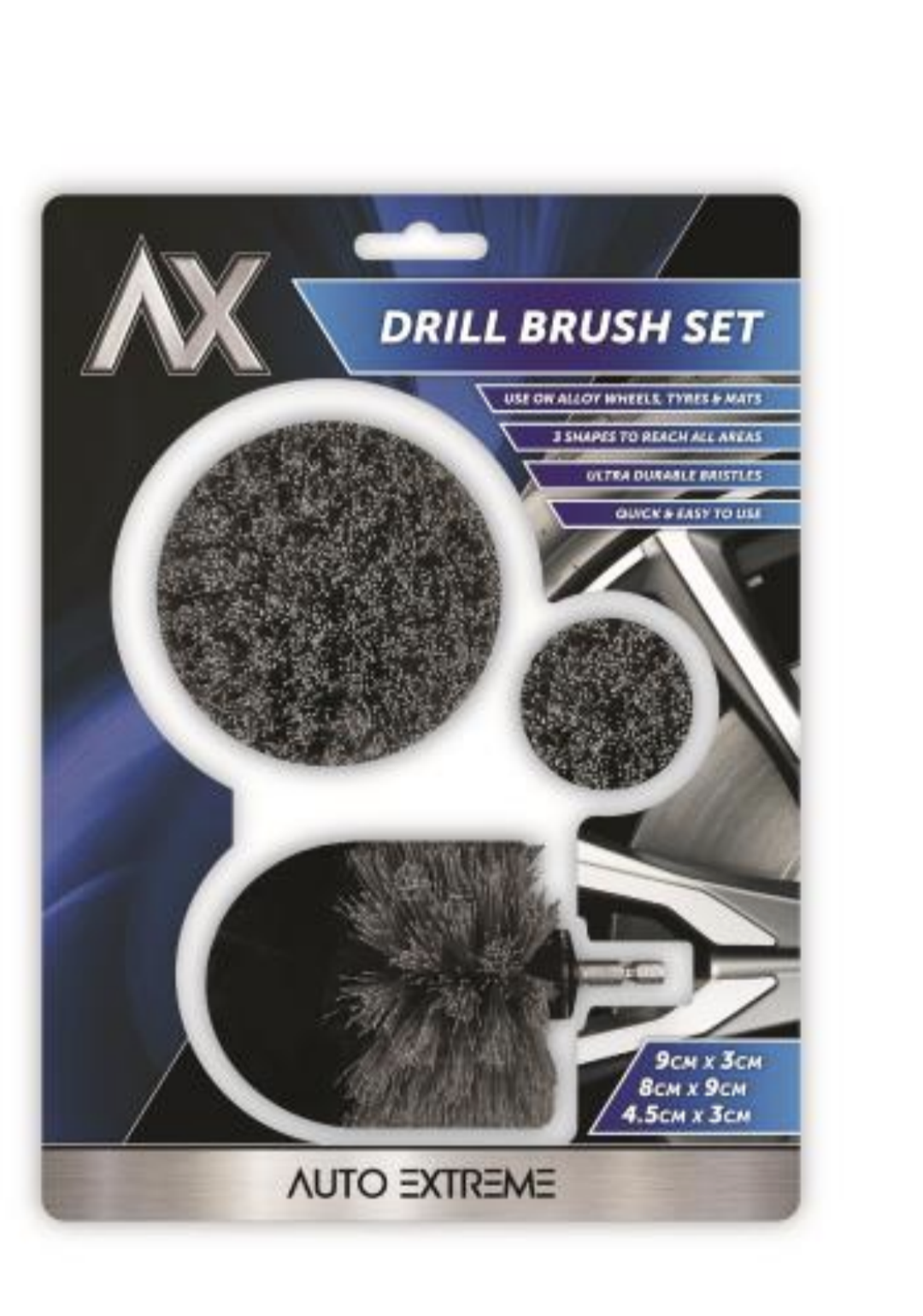 JEU DE BROSSES DE PERÇAGE AX 3 PIÈCES