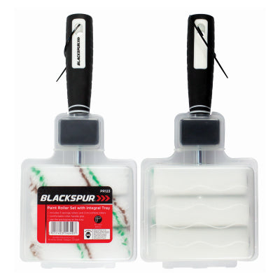 PAINT ROLLER SET WITH INTEGRAL TRAY