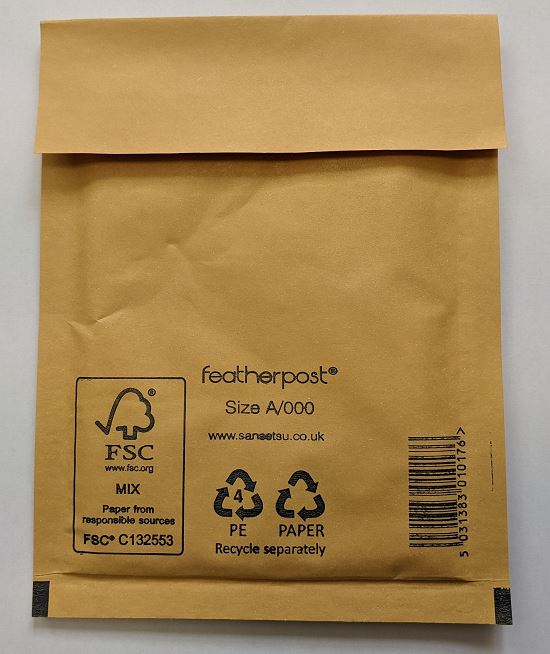 Enveloppes matelassées Featherpost Manille 110 mm x 165 mm