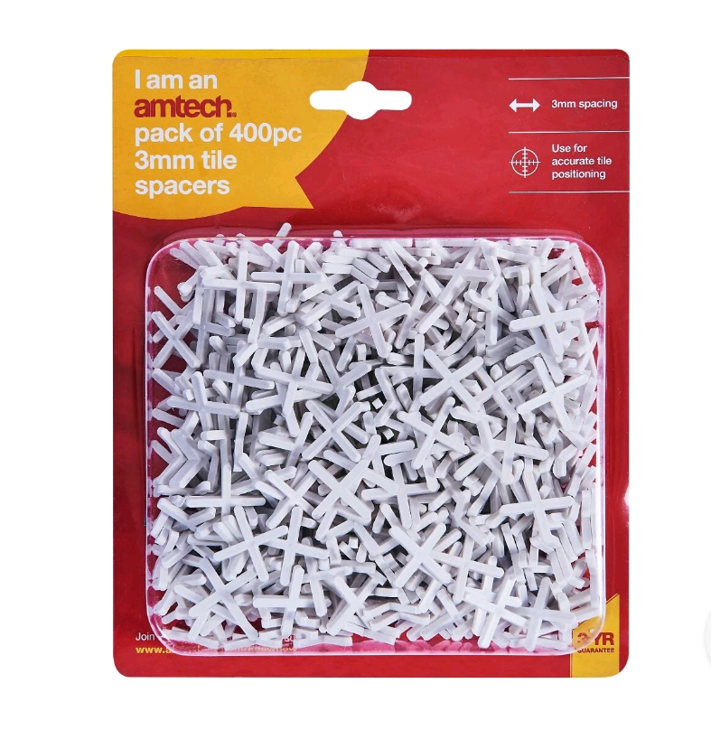 AMTECH CALES À CARRELAGE 400PC 3MM