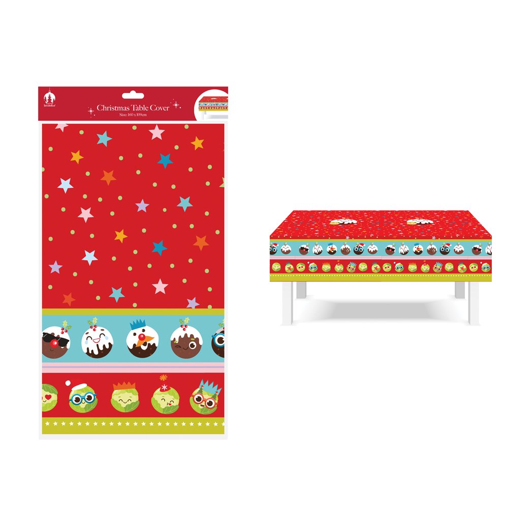 PARTY Christmas Table Cover Sprouts & Puds