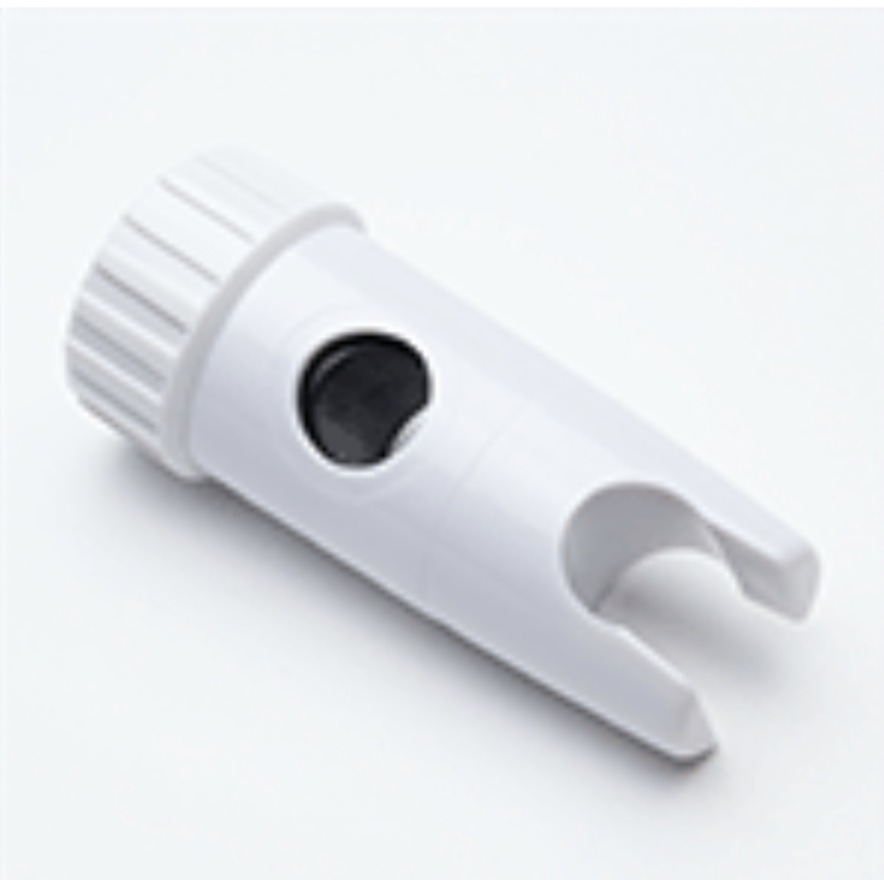 Plumb Replacement Shower Rail Slider Brackets, White Plastic, To Fit 19mm Rails