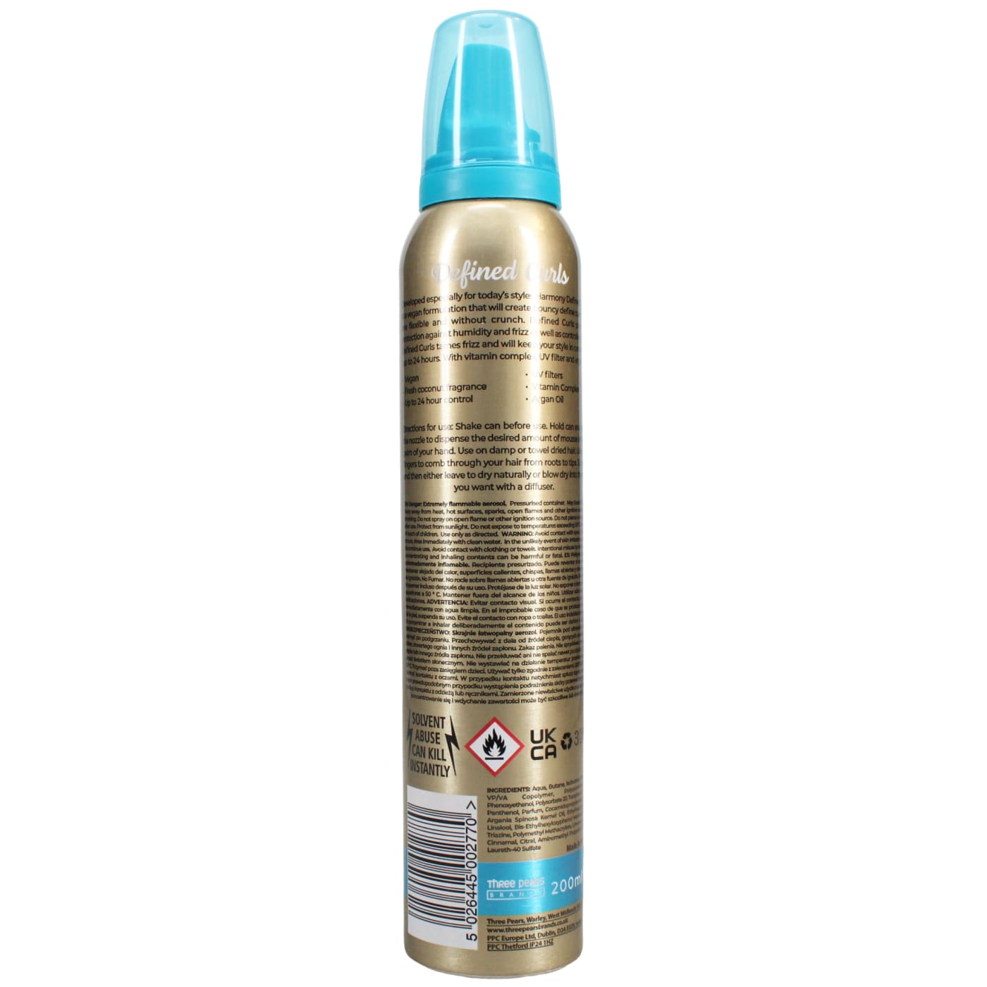 Harmony Gold 200ml Styling Mousse Defined Curls