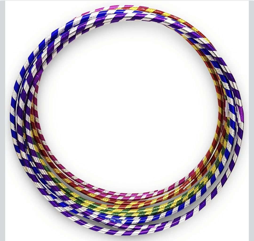 Glitter Hula Hoops in 65cm Multicolor Fitness Hula Hoop