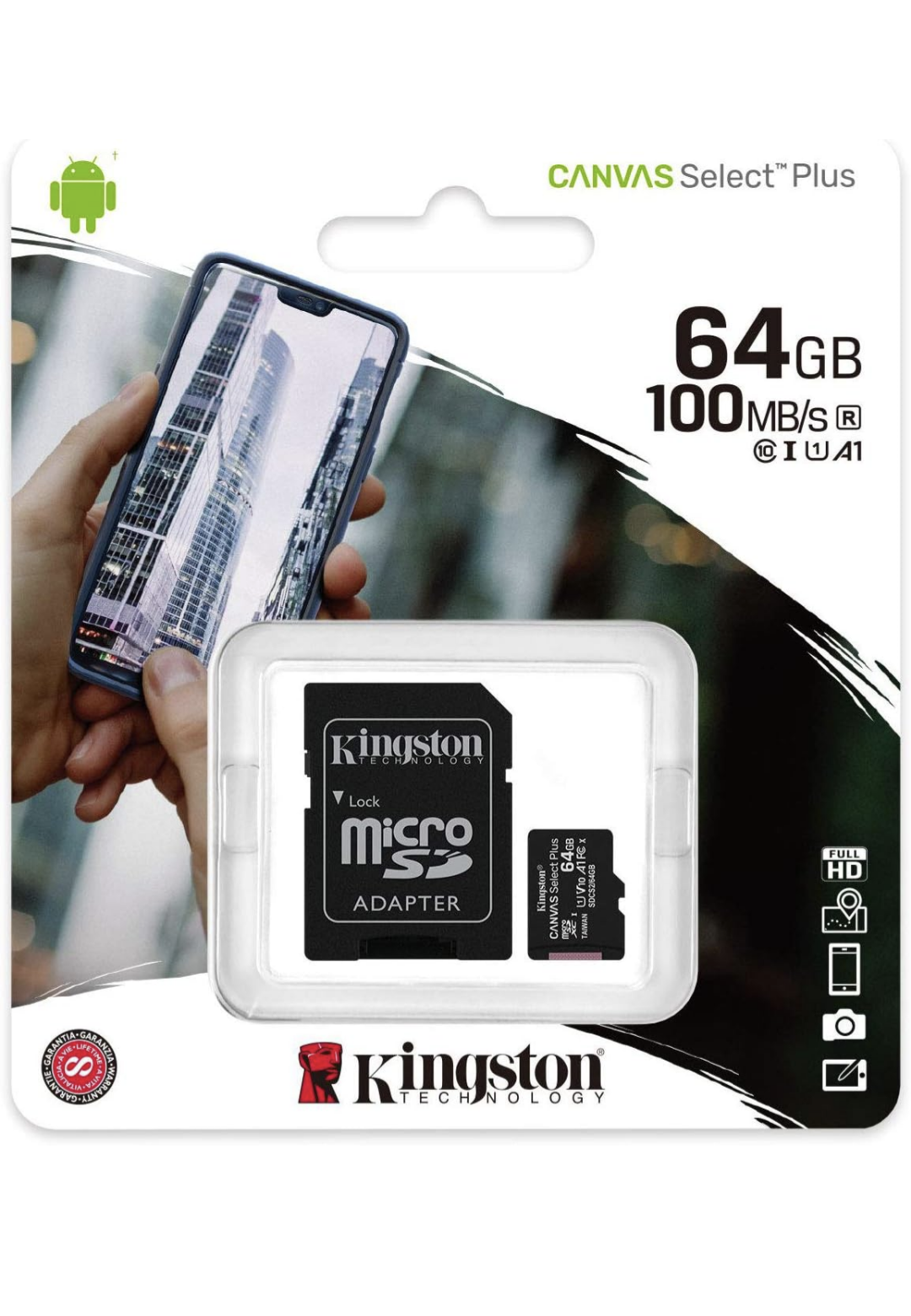 Kingston 64GB class-10 MicroSDXC Micro SD XC Memory Card