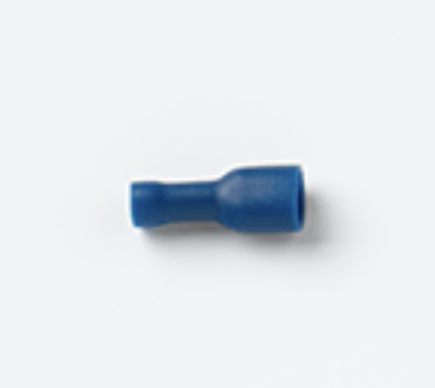 Fully Insulated Connectors, Female, Blue, 15 Amp