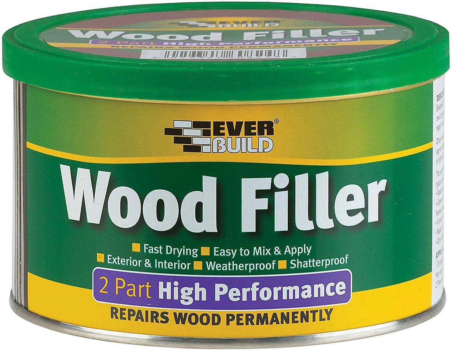 EVERBUILD Mastic à Bois
Mastic bi-composant haute performance redwood 500 g