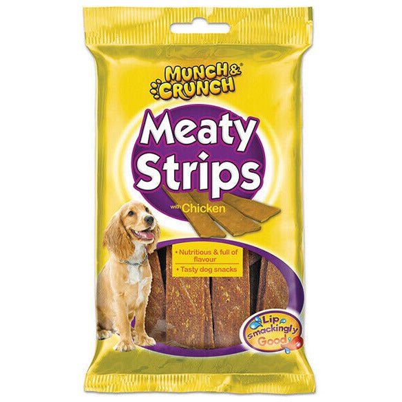 Munch Crunch Meaty Strips 18pk With Chicken