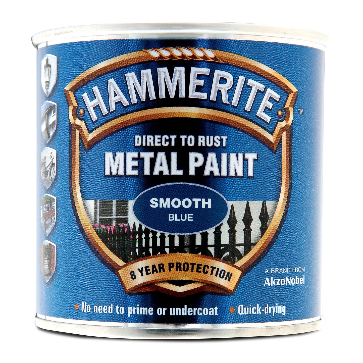 HAMMERITE METAL PAINT SMOOTH BLUE 250ml