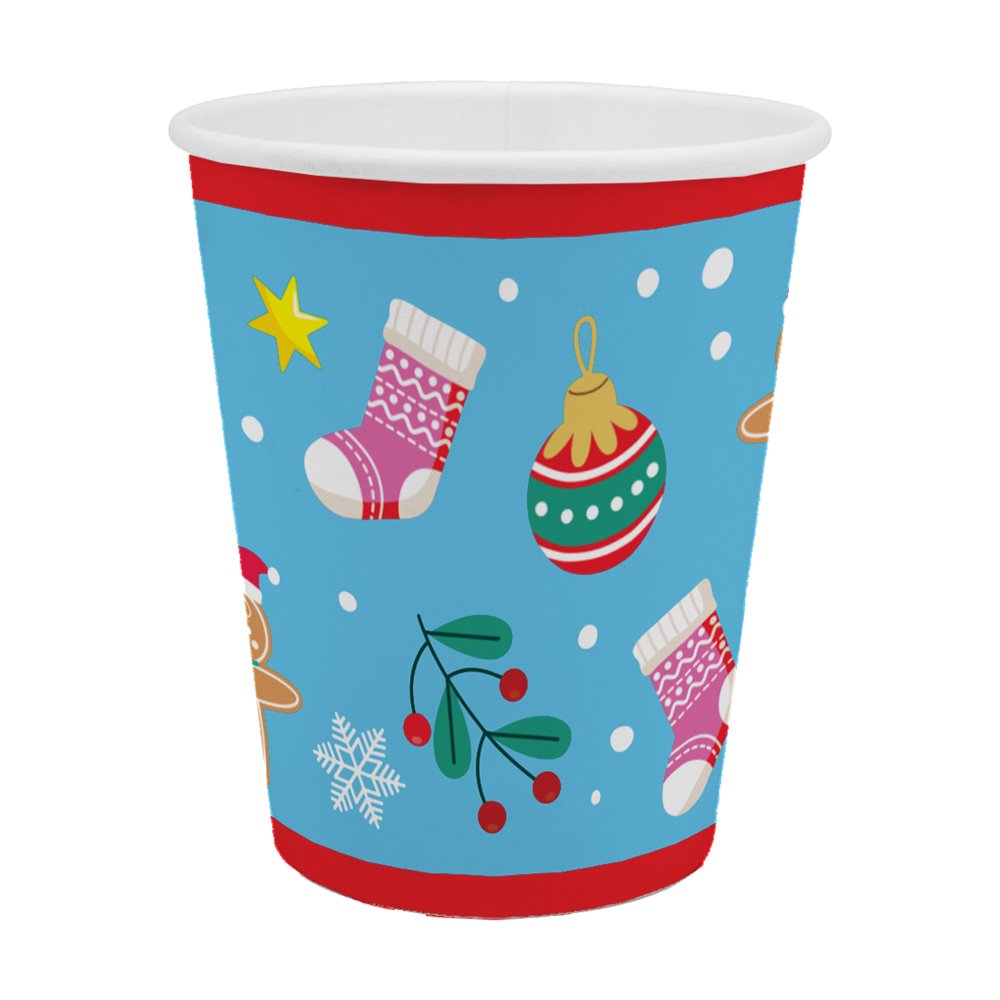 PARTY Christmas 6 Paper Cups Kids