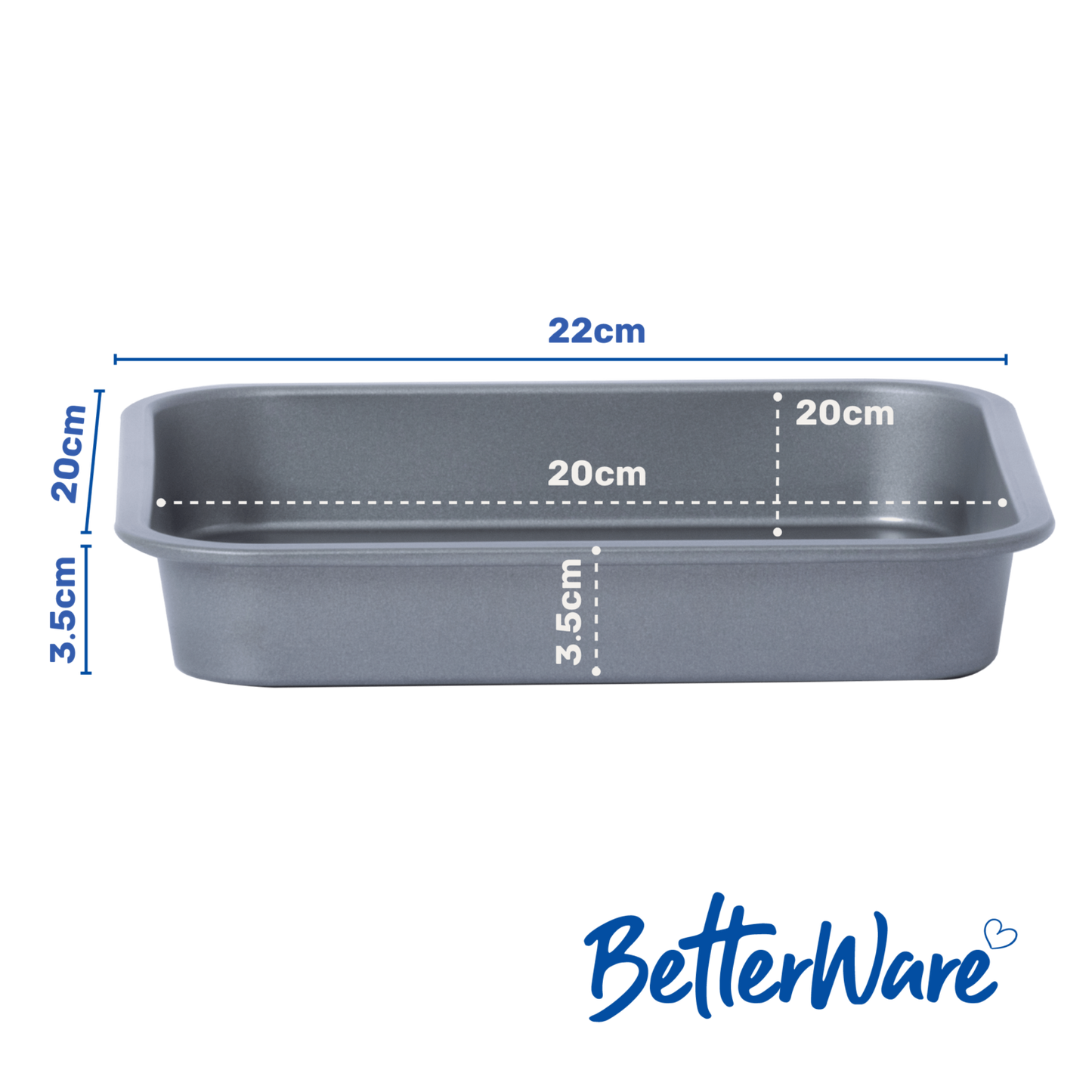 Betterware Essentials 0.29 Square Sandwich 20cm