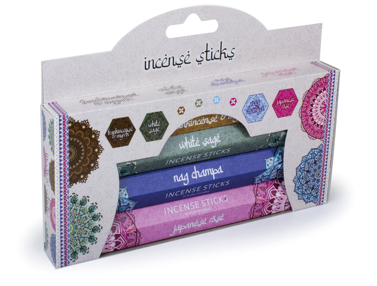 Lot de 4 bâtonnets d'encens