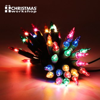 CHRISTMAS WORKSHOP 40 FAIRY LIGHTS WITH COLOUR BULBS