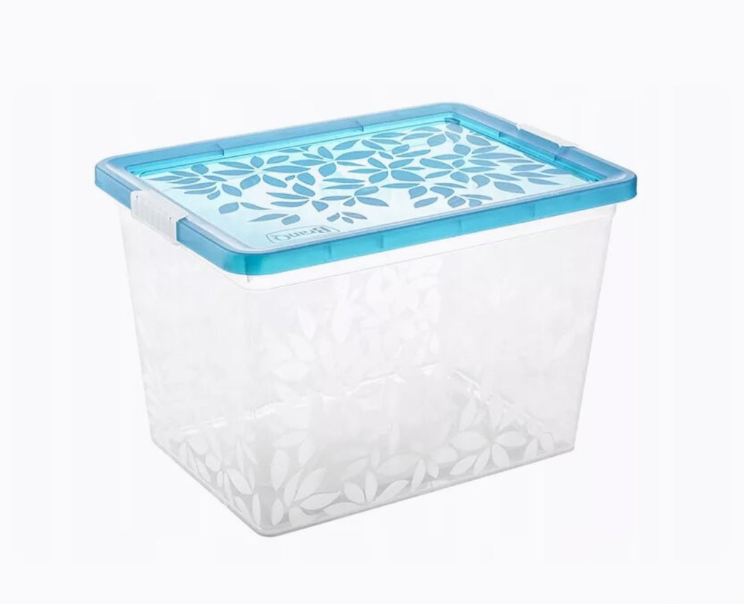 Branq Jasmine 33 L Storage Box With Lid, plastic container for home and office