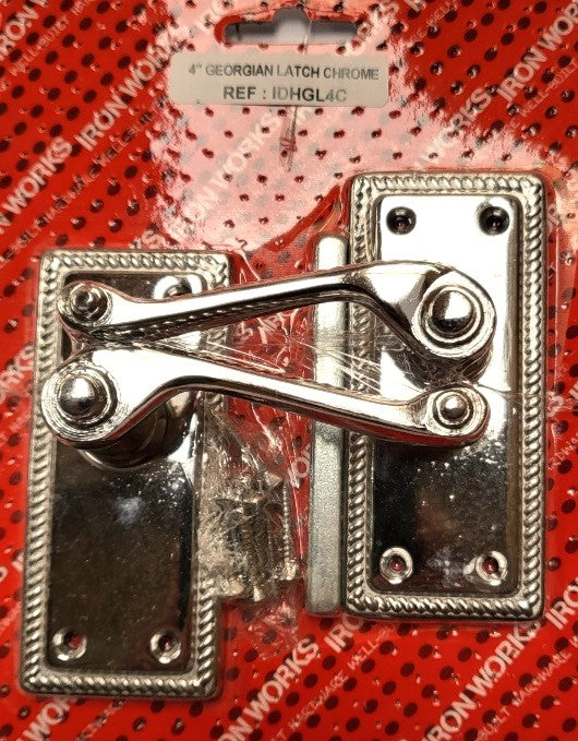 IDHGL4C - Door Handles Georgian Latch Chromed