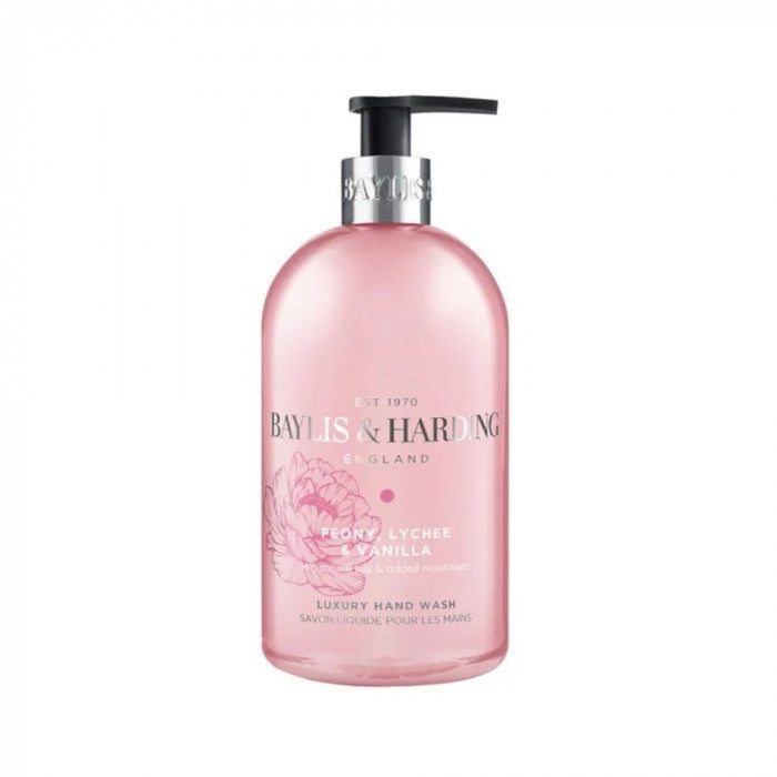 Baylis & Harding Savon Liquide Mains Pivoine Litchi et Vanille 500ml