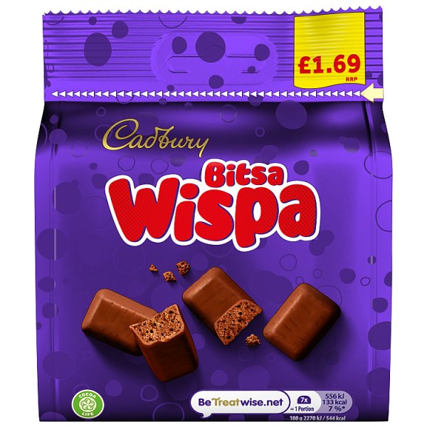 Cadbury Bitsa Wispa PM 1,69 £ 85g