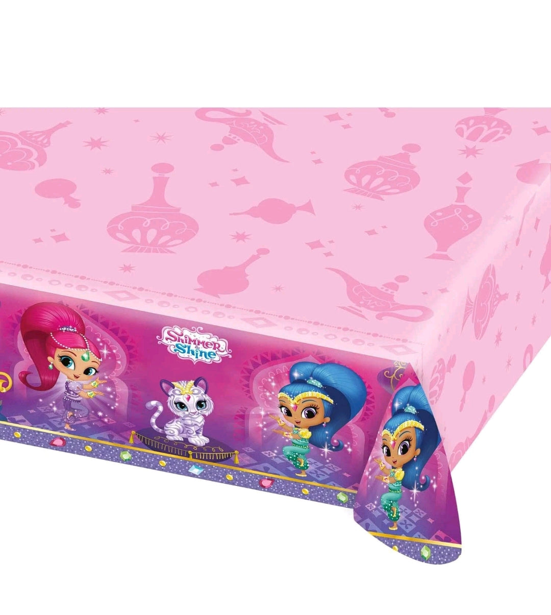 Nappe de fête en plastique Shimmer and Shine 180 x 120 cm