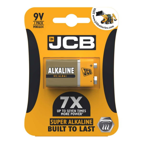 Pile alcaline JCB 9V