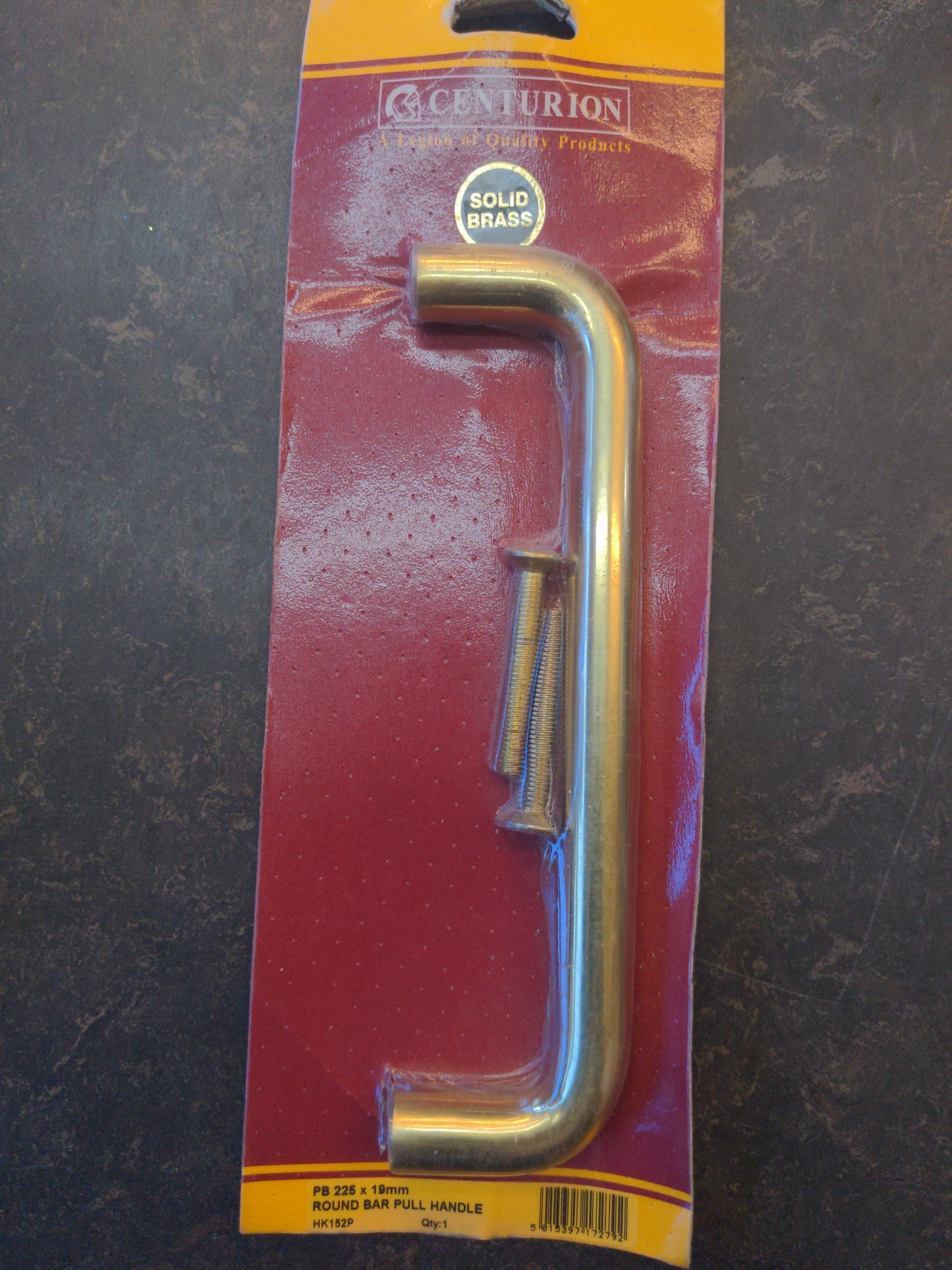 Centurian PB225x Poignée de tirage en barre ronde 19mm Laiton massif